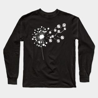 Baseball Paddle Lover Fan Dandelion Seeds Floral Art Gift T-Shirt Long Sleeve T-Shirt